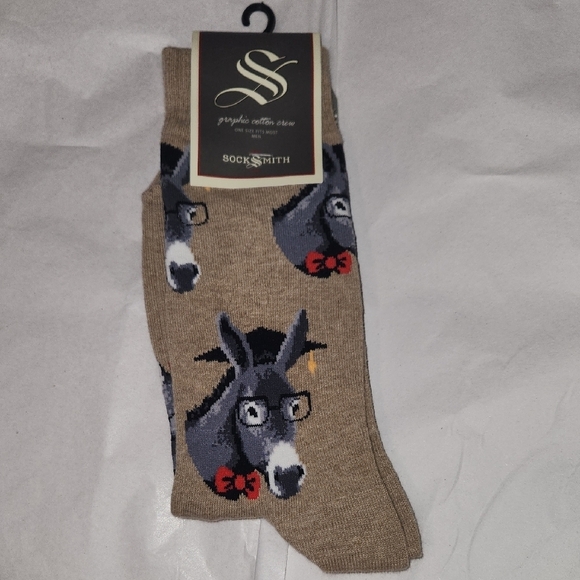 Socksmith Other - SockSmith Men's Donkey Design Socks - Brown
